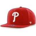 petten-plat-rood-snapback-van-philadelphia-phillies-mlb-van-47-brand