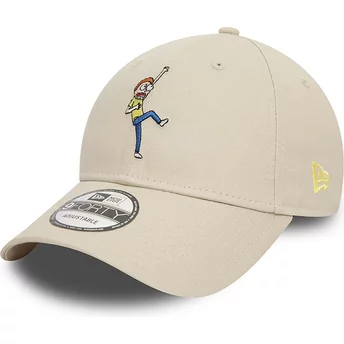 New Era Curved Brim 9FORTY Character Rick and Morty Morty Smith Beige Adjustable Cap