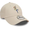 casquette-courbee-beige-ajustable-9forty-character-morty-smith-rick-et-morty-new-era