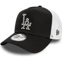 casquette-trucker-noire-et-blanche-a-frame-seasonal-infill-los-angeles-dodgers-mlb-new-era