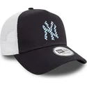 casquette-trucker-bleue-marine-et-blanche-a-frame-seasonal-infill-new-york-yankees-mlb-new-era