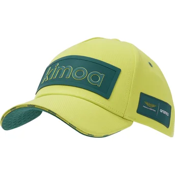 Petten gebogen geel verstelbare band Patch Aston Martin F1 Team X Kimoa van Aston Martin Formula 1 van Kimoa