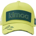 casquette-courbee-jaune-et-verte-ajustable-patch-aston-martin-f1-team-x-kimoa