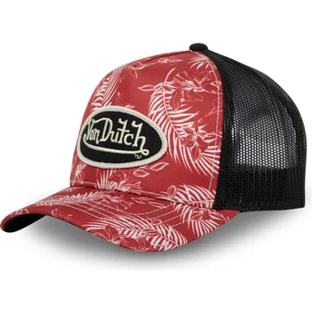 Petten gebogen rood snapback TRO CT van Von Dutch