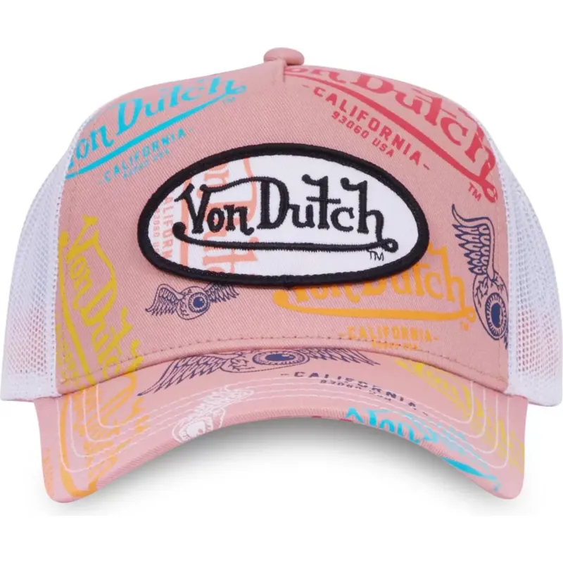 petten-gebogen-roze-snapback-le-pou-van-von-dutch