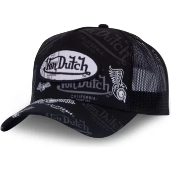 Petten gebogen zwart snapback LE GRE van Von Dutch