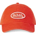 casquette-courbee-orange-ajustable-log-ora-von-dutch