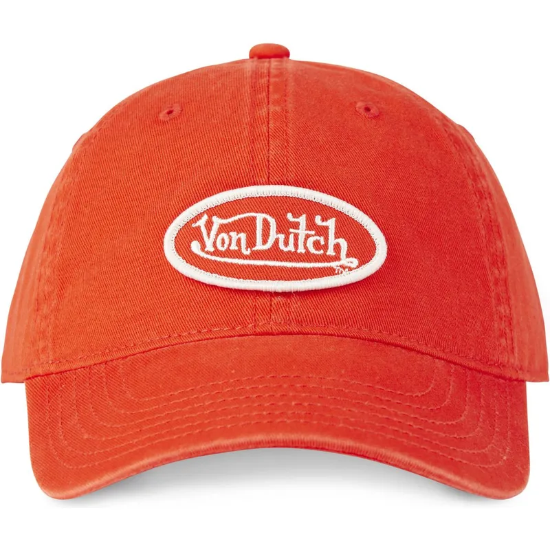 cappellino-visiera-curva-arancione-regolabile-log-ora-di-von-dutch