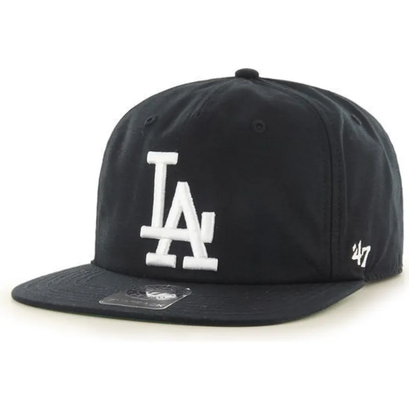 petten-plat-zwart-snapback-van-los-angeles-dodgers-mlb-van-47-brand petten-plat-zwart-snapback-van-los-angeles-dodgers-mlb-van-47-brand