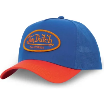 Casquette trucker bleue et rouge BLOR CT Von Dutch