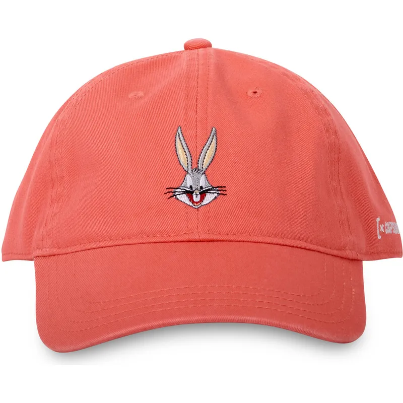 cappellino-curvo-arancione-regolabile-bugs-bunny-bug2-cd-looney-tunes-di-capslab