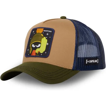 Casquette trucker marron, bleue et verte Marvin le Martien MAR1 CT Looney Tunes Capslab