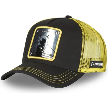 Casquette trucker noire et jaune Batman BAT3 DC Comics Capslab