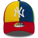 casquette-courbee-multicolore-ajustable-pour-enfant-9forty-block-new-york-yankees-mlb-new-era