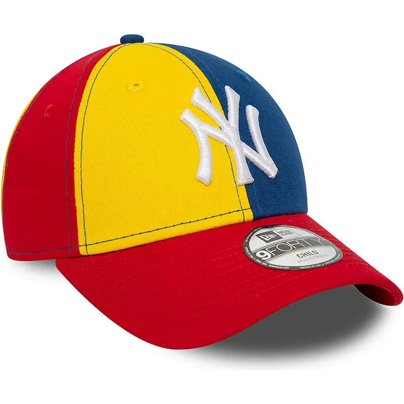 petten-gebogen-meerkleurig-verstelbaar-voor-kinderen-9forty-block-van-new-york-yankees-mlb-van-new-era petten-gebogen-meerkleurig-verstelbaar-voor-kinderen-9forty-block-van-new-york-yankees-mlb-van-new-era