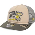 beige-graue-trucker-kappe-american-muscle-power-9fifty-retro-crown-a-frame-von-new-era
