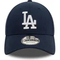 verstellbare-marineblaue-9forty-leinen-cap-der-los-angeles-dodgers-mlb-von-new-era