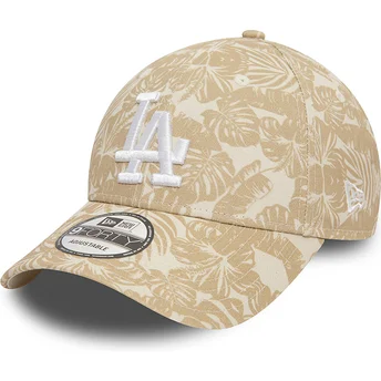 Casquette courbée marron ajustable 9FORTY Summer All Over Print Los Angeles Dodgers MLB New Era