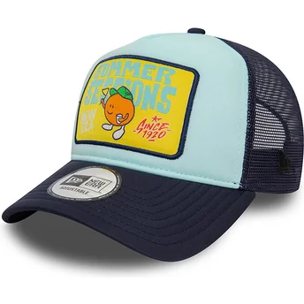 Gorra trucker azul Summer Sessions A Frame Patch de New Era