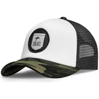 Oblack Classic White, Camouflage and Black Trucker Hat