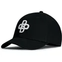 casquette-courbee-noire-ajustable-baseball-peach-oblack