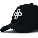 casquette-courbee-noire-ajustable-baseball-peach-oblack