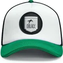 casquette-trucker-blanche-noire-et-verte-classic-oblack