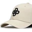 casquette-courbee-beige-ajustable-baseball-peach-oblack