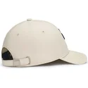 casquette-courbee-beige-ajustable-baseball-peach-oblack