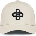 casquette-courbee-beige-ajustable-baseball-peach-oblack