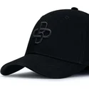 oblack-curved-brim-black-logo-baseball-peach-black-adjustable-cap