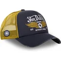 casquette-trucker-grise-et-jaune-crew14-von-dutch