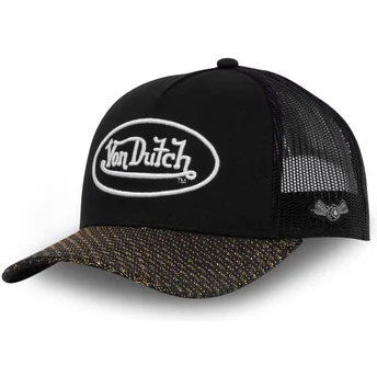 Cap gebogen black snapback van Von Dutch