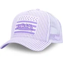 casquette-trucker-violette-et-blanche-flag-ll-von-dutch