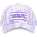 casquette-trucker-violette-et-blanche-flag-ll-von-dutch