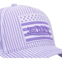 casquette-trucker-violette-et-blanche-flag-ll-von-dutch