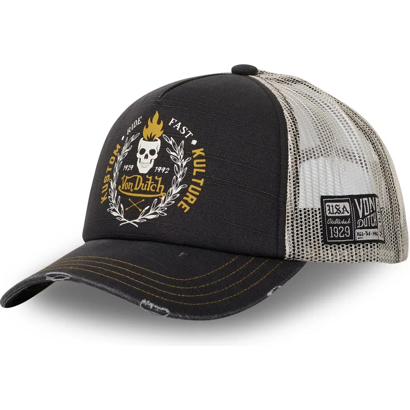 petten-gebogen-zwart-snapback-van-von-dutch