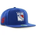 petten-plat-blauw-snapback-van-new-york-rangers-nhl-van-47-brand