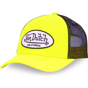 Von Dutch FRESH20 gelbe und schwarze Trucker-Kappe