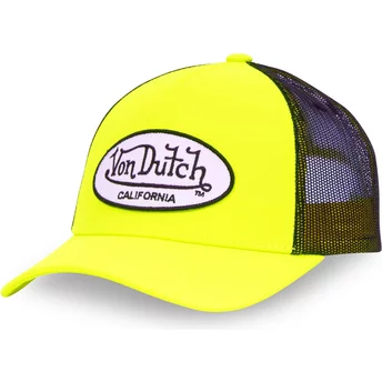 Von Dutch FRESH20 Yellow and Black Trucker Hat