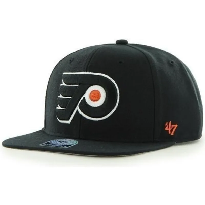 petten-plat-zwart-snapback-van-philadelphia-flyers-nhl-van-47-brand petten-plat-zwart-snapback-van-philadelphia-flyers-nhl-van-47-brand