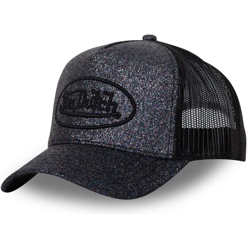 casquette-trucker-noire-glitter-nr-von-dutch