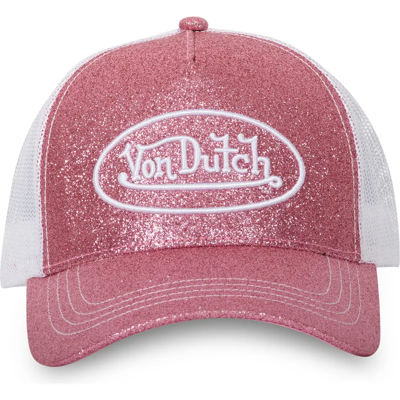 lyserod-og-hvid-trucker-kasket-glitter-p-fra-von-dutch