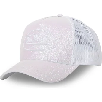 Casquette trucker blanche GLITTER W Von Dutch