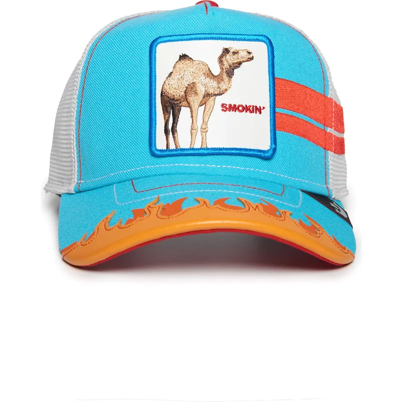 petten-gebogen-blauw-snapback-smokin-somebody-stop-me-supercharged-the-farm-van-goorin-bros