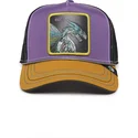 casquette-trucker-violette-noire-et-marron-dragon-boss-hammer-and-spike-insert-coin-vol2-the-farm-goorin-bros