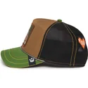 casquette-trucker-marron-noire-et-verte-crapaud-battle-rash-zits-and-pimple-insert-coin-vol2-the-farm-goorin-bros