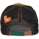 casquette-trucker-marron-noire-et-verte-crapaud-battle-rash-zits-and-pimple-insert-coin-vol2-the-farm-goorin-bros