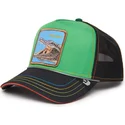goorin-bros-grune-und-schwarze-trucker-kappe-mit-krokodil-trouble-32-in-twenty-insert-coin-vol2-the-farm