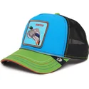 casquette-trucker-bleue-noire-et-verte-canard-hunted-get-the-zapper-insert-coin-vol2-the-farm-goorin-bros